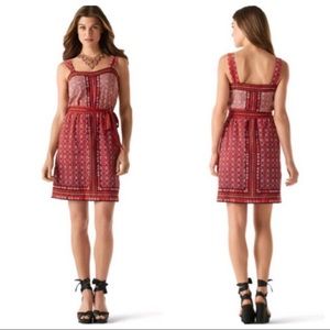 White House Black Market Black & Red Dress Medium
